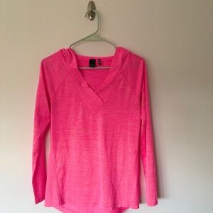 Zella Bright Pink V-Neck Hoodie (Nordstrom)